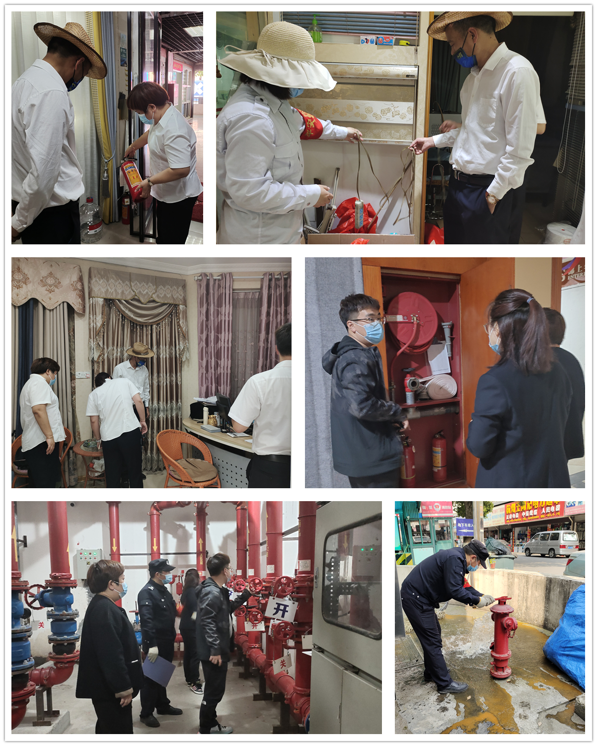 安然市场 防疫消防两不误