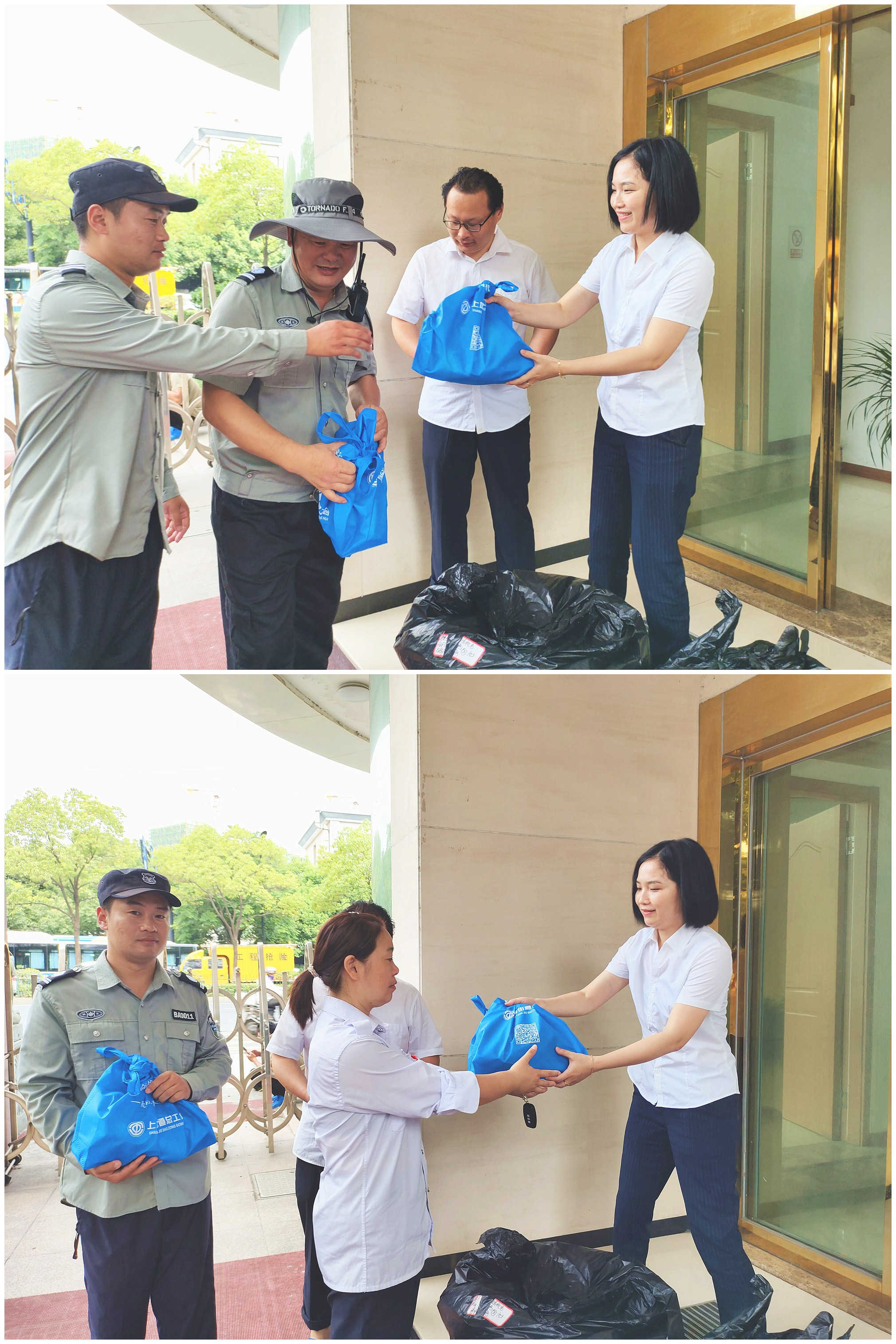 一线职工战高温 上塘工会送清冷